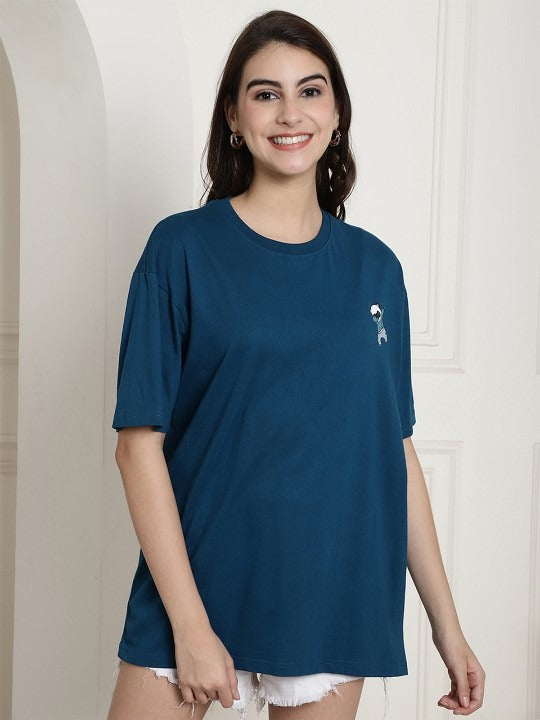 Graphic Printed Drop-Shoulder Oversized T-Shirt