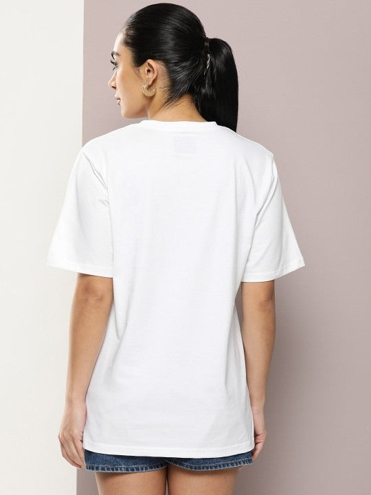 Graphic Printed Oversized Pure Cotton T-Shirt