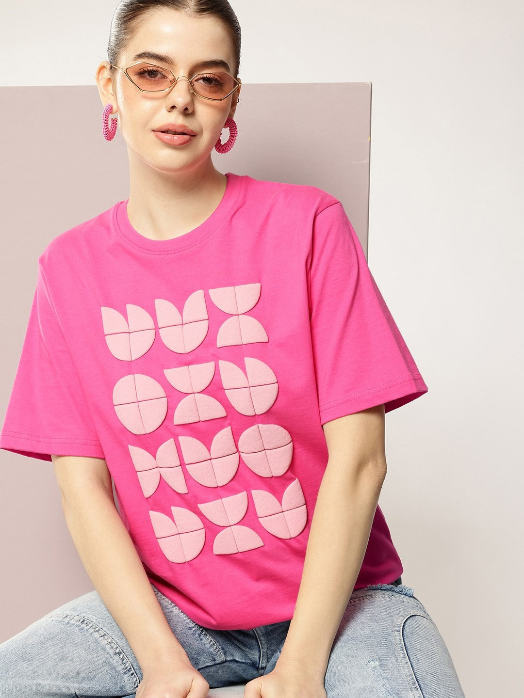 Graphic Printed Relaxed Fit Pure Cotton T-shirt