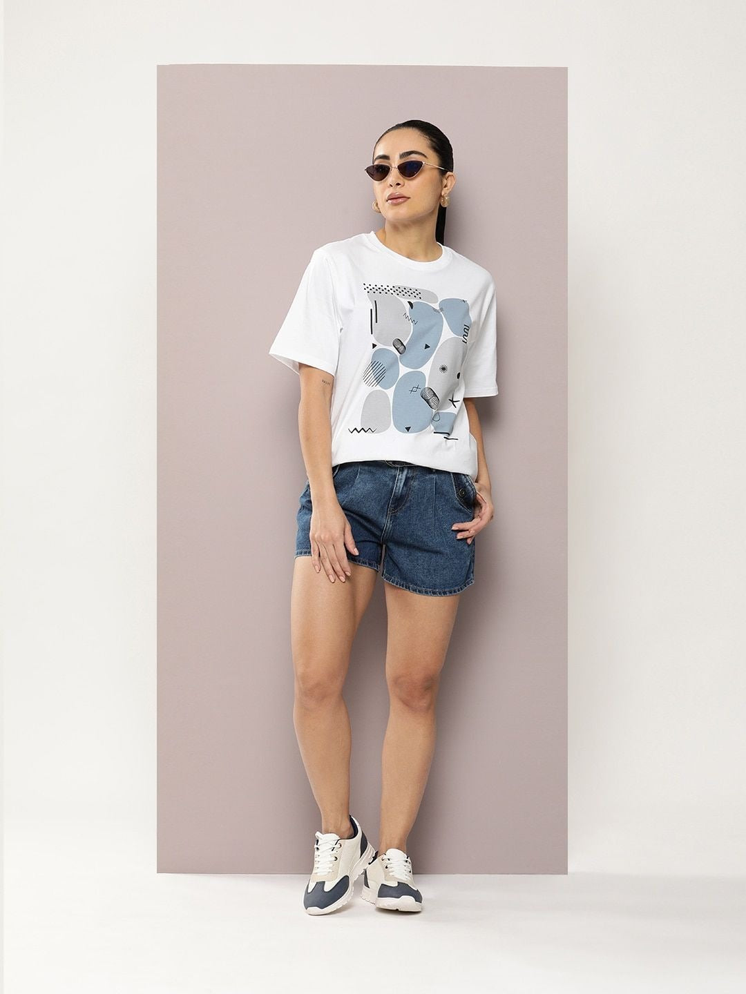 Graphic Printed Oversized Pure Cotton T-Shirt